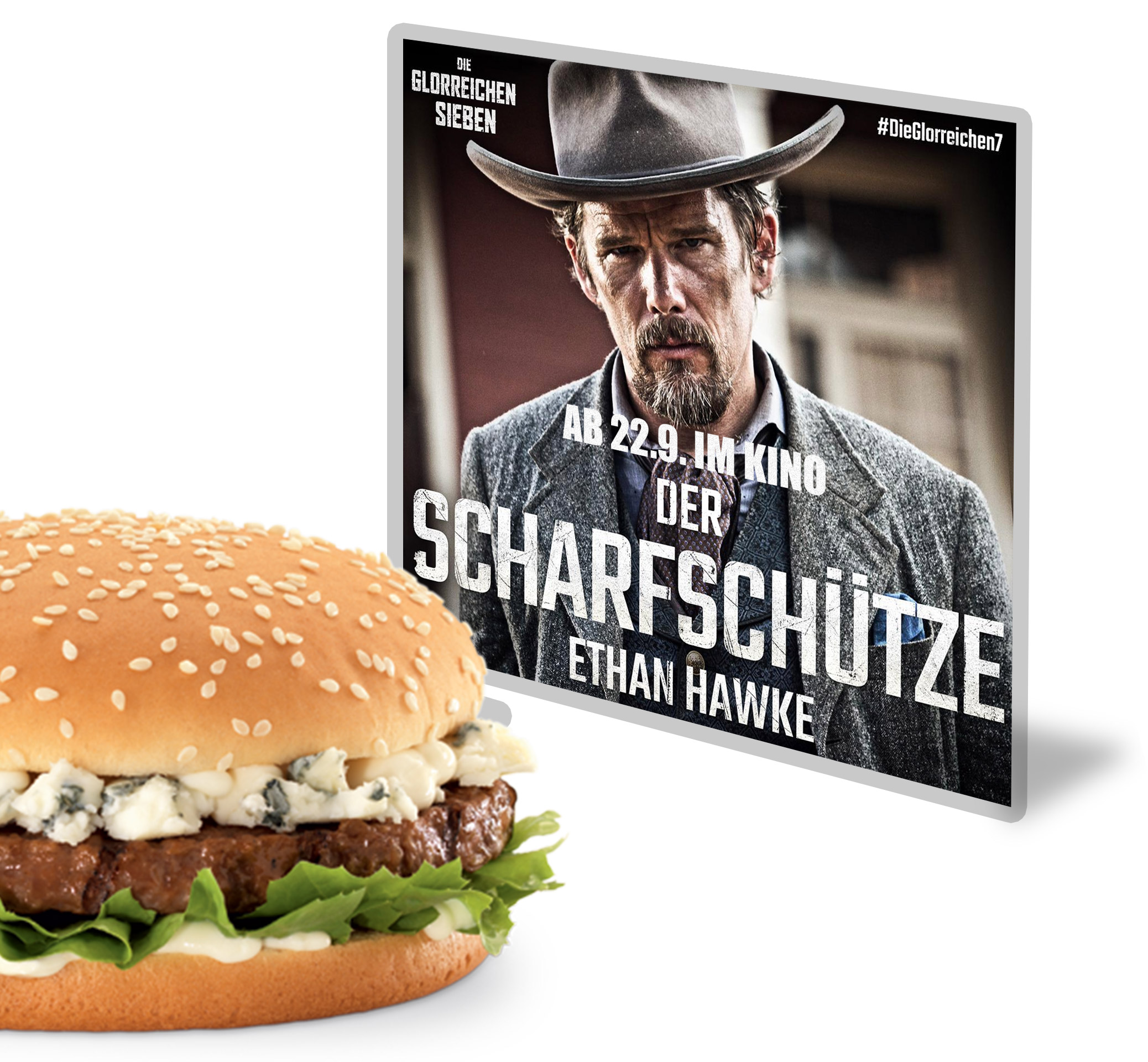 Die glorreichen 7 burgerme Gorgonzola Burger