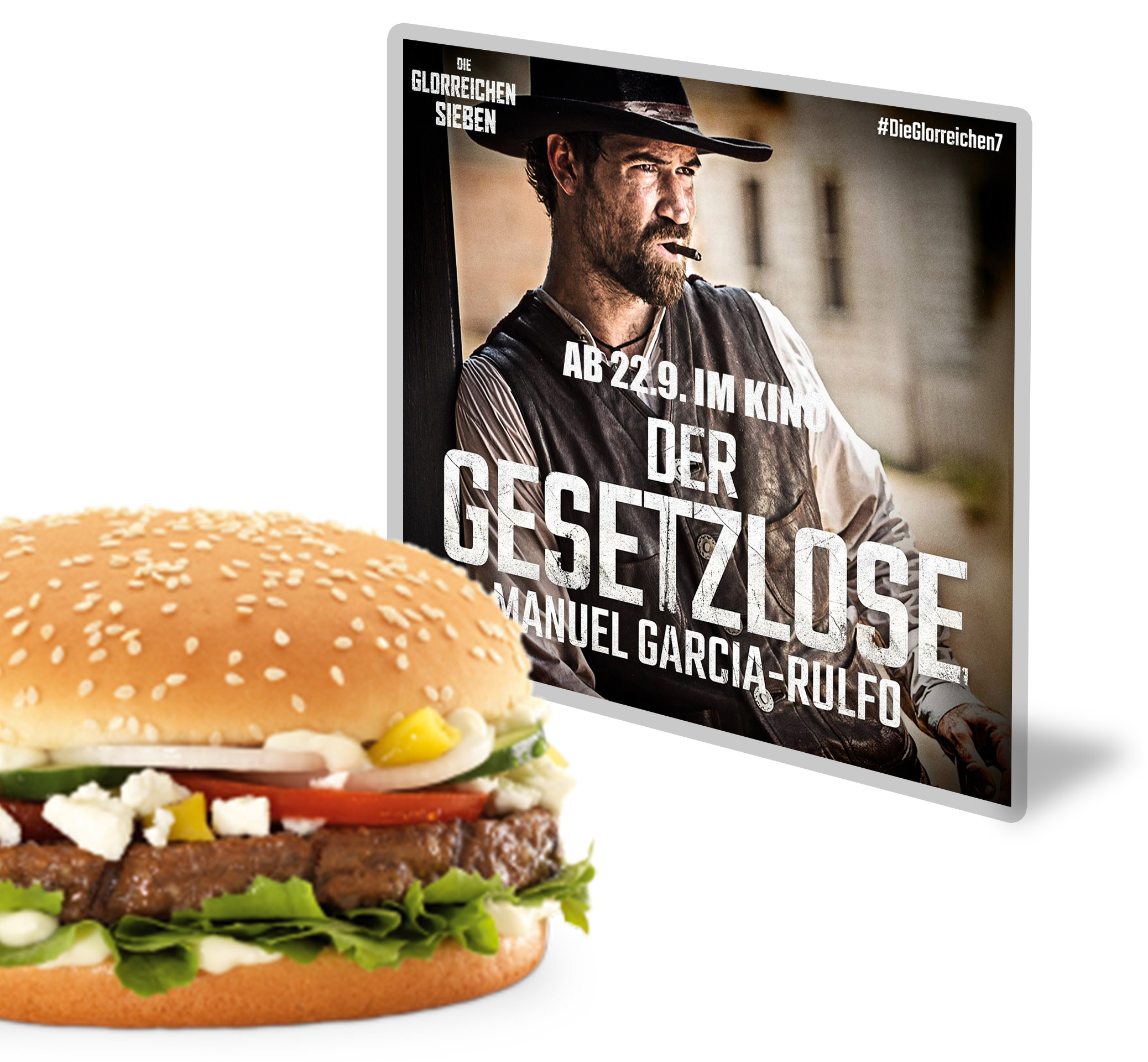 Die glorreichen 7 burgerme Griechischer Burger